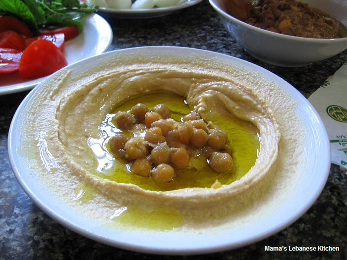 Hummus Dip at Dannoun Restaurant in Tripoli Lebanon
