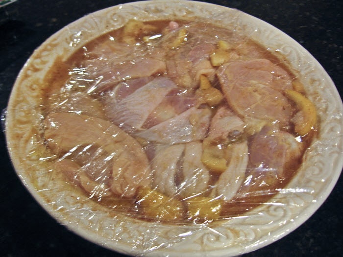 Marinate chicken for at least 4 hours For Dajaj Mishwi