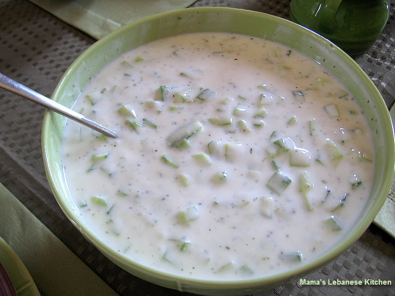 Refreshing Cucumber Yogurt Dip Recipe - Khiyar bi Laban