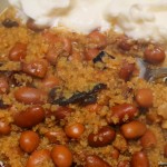 Lebanese Mujadara with Kidney Beans and Bulgur – Mujaddara bi Fasolia