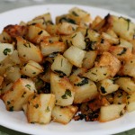 Potatoes Saute in Garlic and Cilantro – Batata ma3 Kizbra
