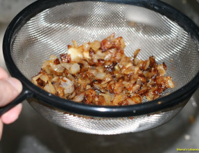 Strain Oil From Fried Onions