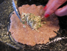 Place Stuffing in Center of Kibbe Patty
